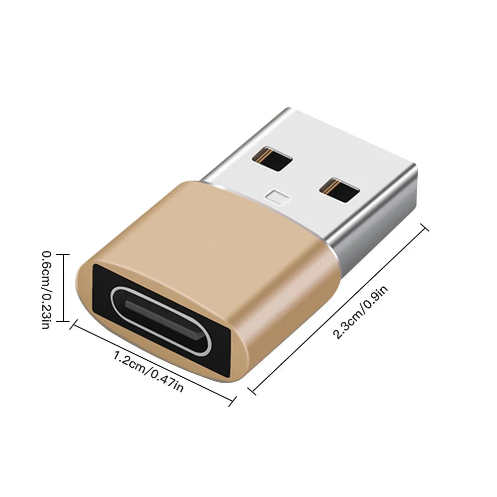 2Pcs USB To Type C OTG Adapter USB USB-C Male To Micro USB Type-c Female Converter For Macbook Samsung S20 USBC OTG Connector