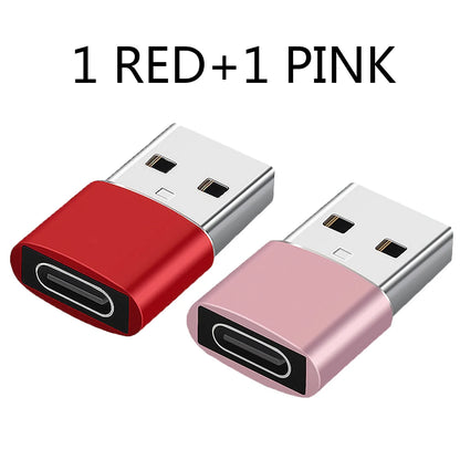 2Pcs USB To Type C OTG Adapter USB USB-C Male To Micro USB Type-c Female Converter For Macbook Samsung S20 USBC OTG Connector