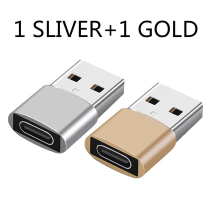 2Pcs USB To Type C OTG Adapter USB USB-C Male To Micro USB Type-c Female Converter For Macbook Samsung S20 USBC OTG Connector